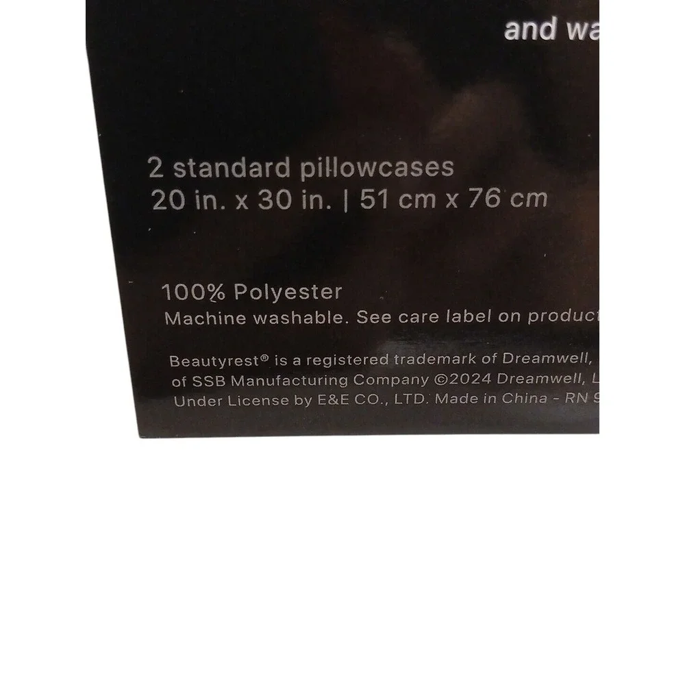 2 Pc Beautyrest STANDARD Satin Pillowcase Champagne Beige Silky Therapy Hair NEW